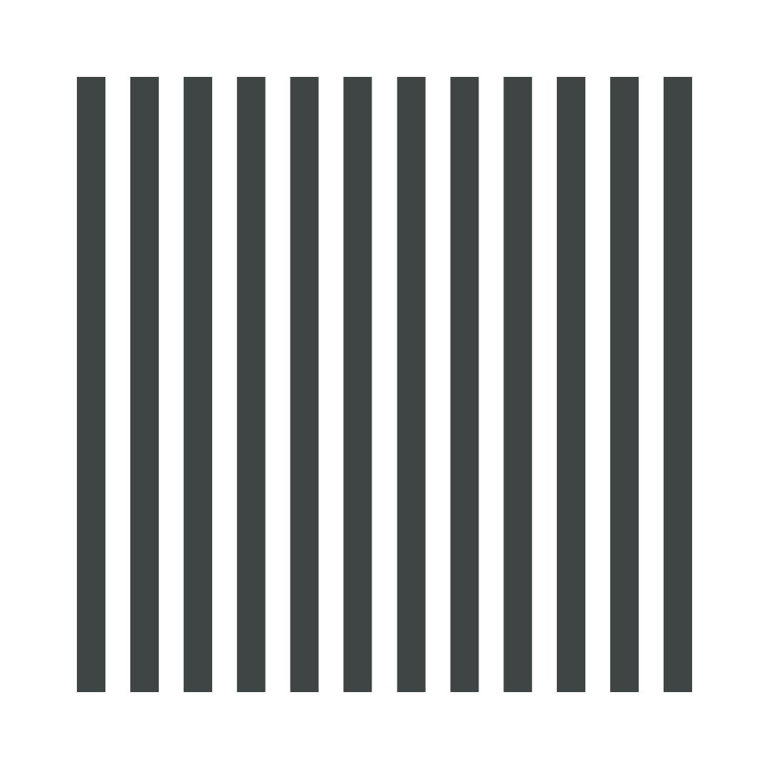 Series of evenly spaced vertical lines